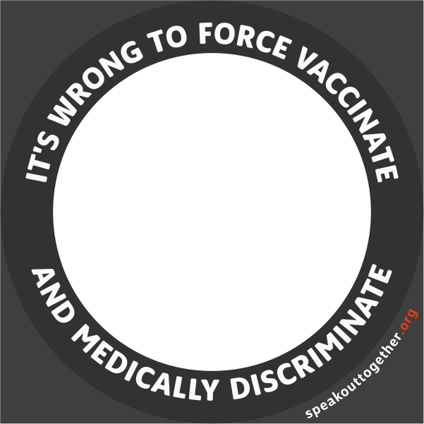 CF – ENG – CHARCOAL – IT’S WRONG TO FORCE VACCINATE AND MEDICALLY DISCRIMINATE