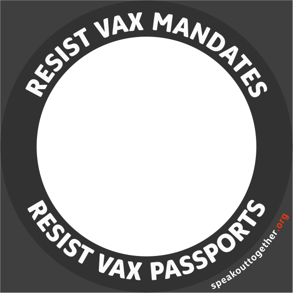 CHARCOAL – RESIST VAX MANDATES RESIST VAX PASSPORTS